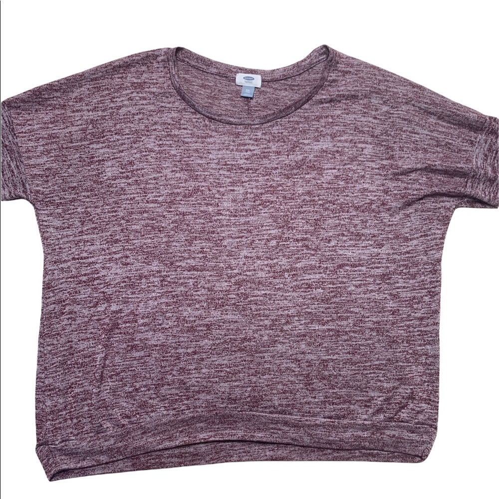 XXL Old Navy Red Heather Lightweight Dolman Sleeve Terry Top